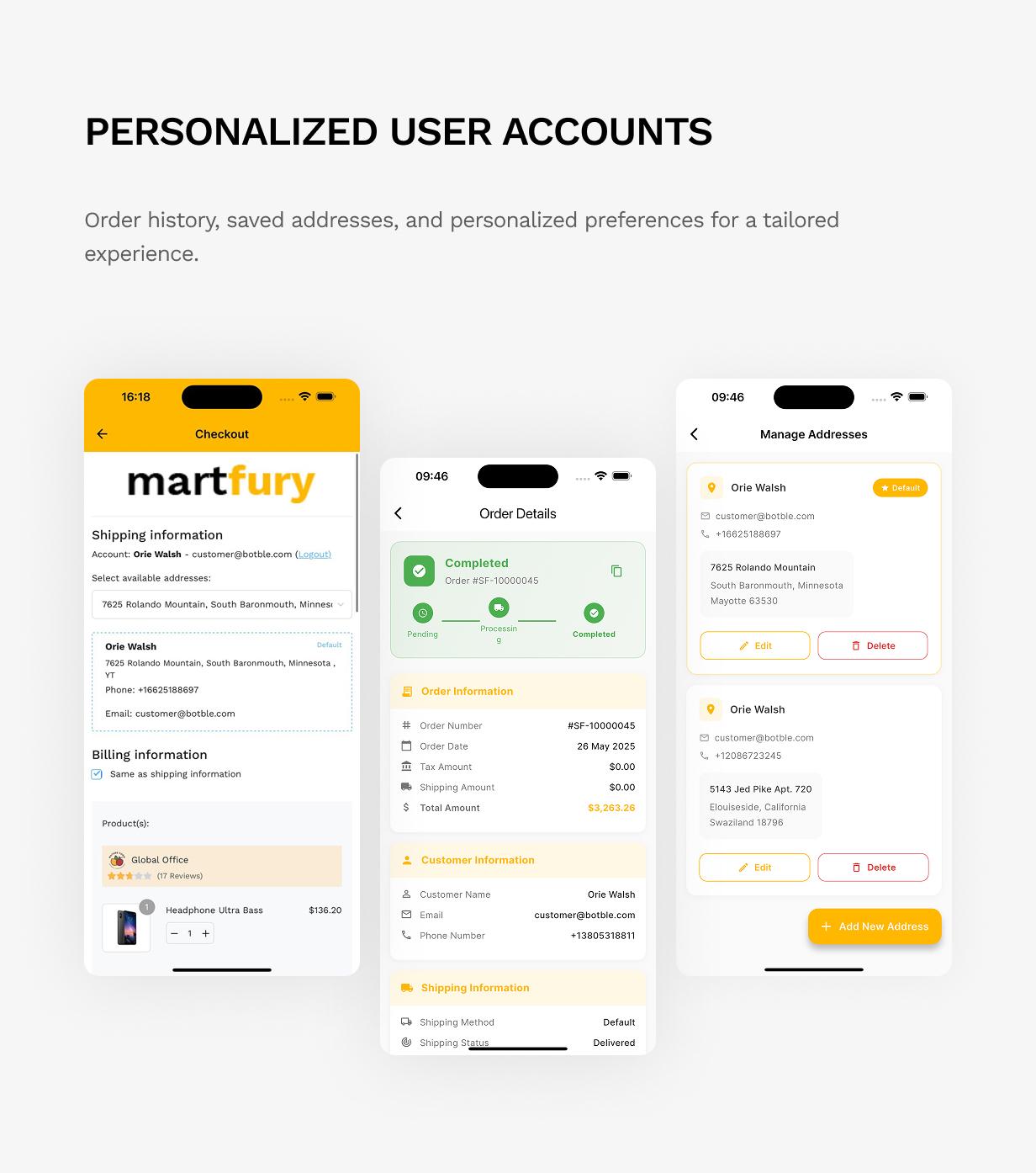 Shopping Cart & Checkout