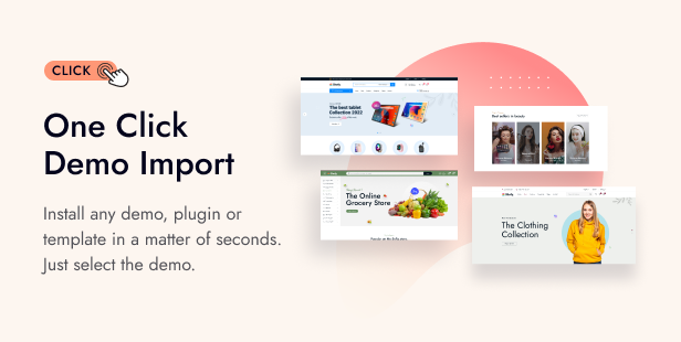 One click demo import