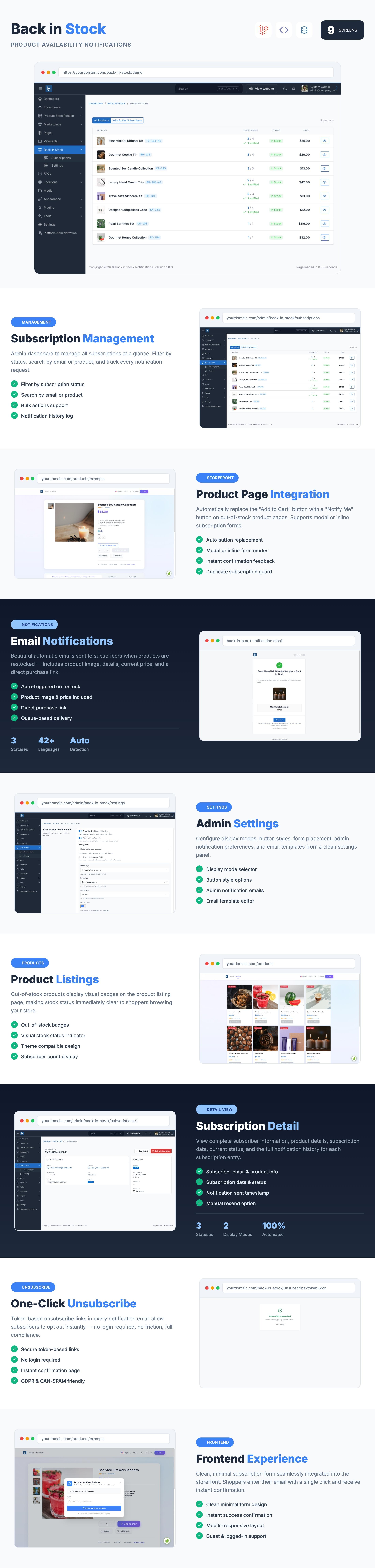 Ecommerce Back in Stock Banner